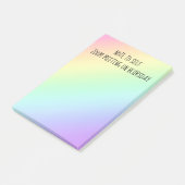 "Note pour soi" Funny Rainbow Post-It Notes (Incliné)
