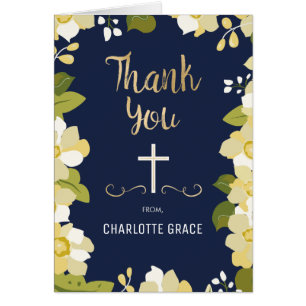 Note religieuse de Merci (confirmation, communion)