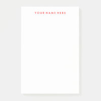  Note Stickie Pad in Rood