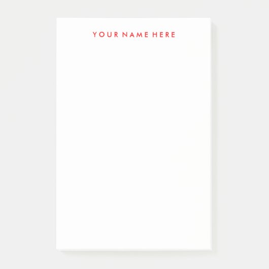  Note Stickie Pad in Rood (Voorkant)