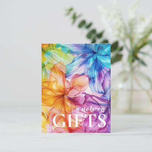 Note sur la carte cadeau Ethereal Bloom (Debout devant)