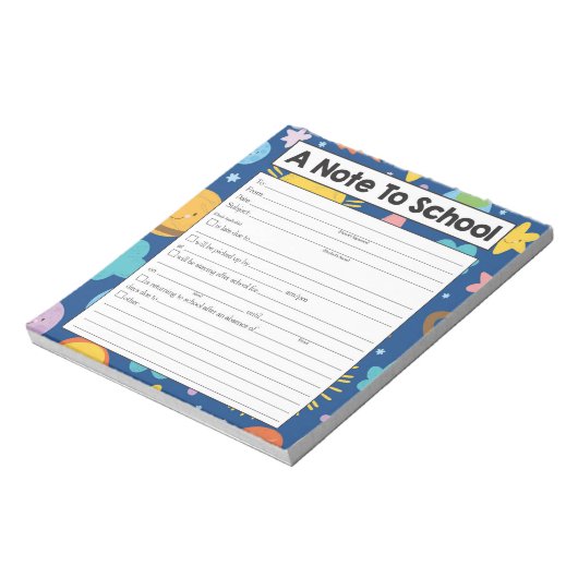 Note sur le Bloc-notes de l'enseignant, excuse d'a (Tourné)