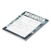 Note sur le Bloc-notes de l'enseignant, excuse d'a (Tourné)