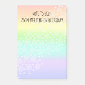 Note to Self-Bljeudi Rainbow Post-It Notes (Devant)