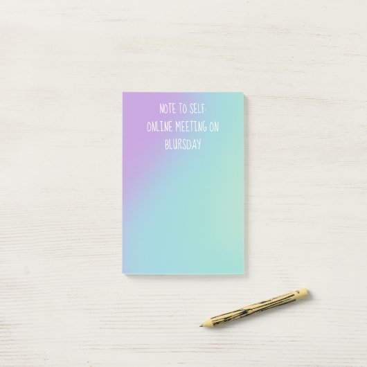 "Note to Self" Funny Post-it® Notes (Op bureau)