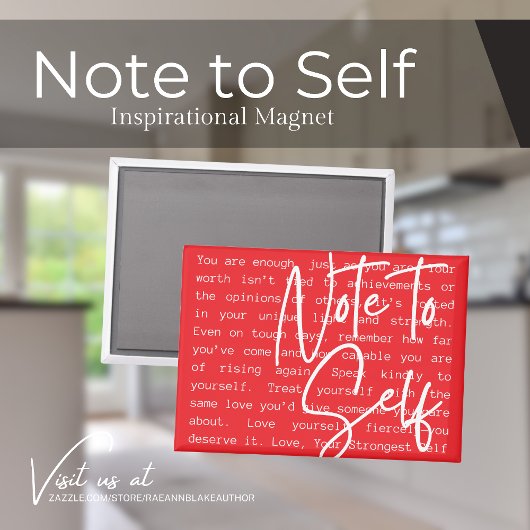 "Note to Self" Inspirational Magnet Magneet