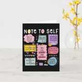 Note to Self Psychologist Geestelijke Gezondheidsb Kaart (Gele Bloem)