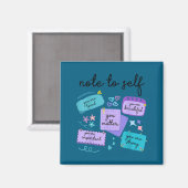 Note To Self You Suicide Prevention Awareness  Magneet (Voorkant / Achterkant)