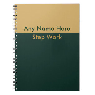 Notebook de journal de récupération NA Nom perso