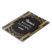 Notebook Gatsby Art Deco Weddenschappen Notitieboek (Linkerzijde)