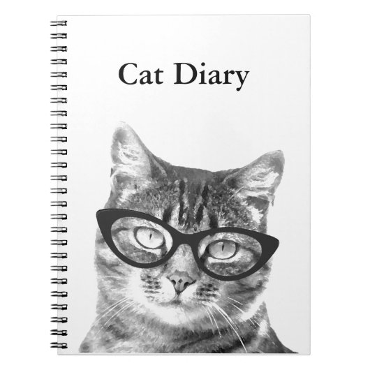  notebook met grappige katfoto notitieboek (Voorkant)