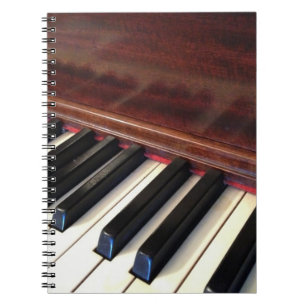 Notebook met piano notitieboek