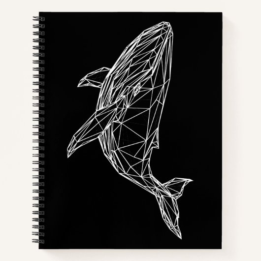  Notebook Modern Geometric Whale Notitieboek (Voorkant)