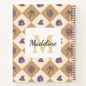 Notebook Name Magic Academy Wizard School Gold Notitieboek (Achterkant)