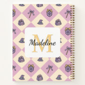Notebook Name Magic Academy Wizard School Pink Notitieboek (Achterkant)