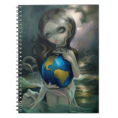 Notebook over de "wereld" notitieboek (Voorkant)