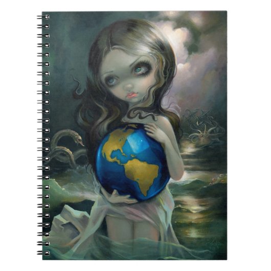 Notebook over de "wereld" notitieboek (Voorkant)