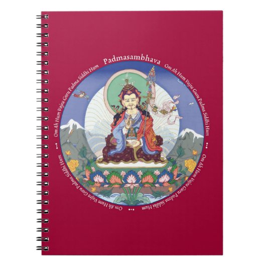 NOTEBOOK - Padmasambhava (Guru Rinpoche) + mantra Notitieboek (Voorkant)