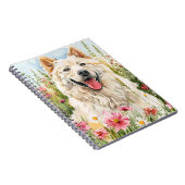  Notebook – Samoyed Watercolor Dog Lover Journal (Côté Droit)