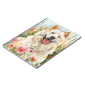  Notebook – Samoyed Watercolor Dog Lover Journal (Côté gauche)