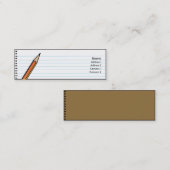 Notebook - Skinny Mini Visitekaartje (Voorkant / Achterkant)