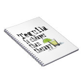 NOTEBOOK, TEQUILA IS CHEAPER DAN THERAPIE COCKTAIL NOTITIEBOEK (Rechterzijde)