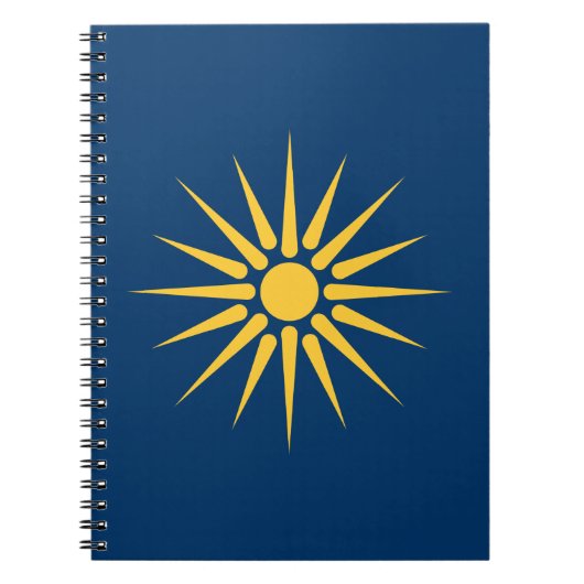 Notebook with Flag of Macedonia, Greece Notitieboek (Voorkant)