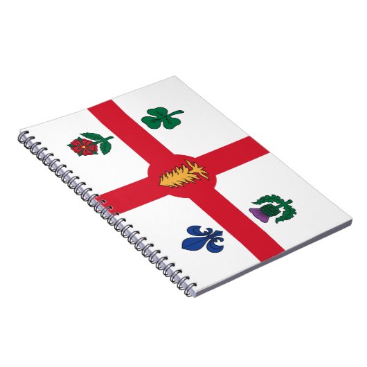 Notebook with Flag of Montreal, Canada Notitieboek (Rechterzijde)
