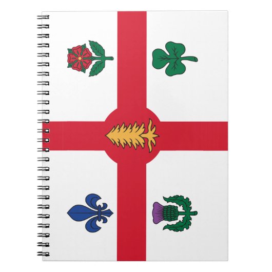 Notebook with Flag of Montreal, Canada Notitieboek (Voorkant)