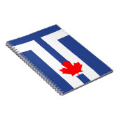 Notebook with Flag of Toronto, Ontario, Canada Notitieboek (Rechterzijde)