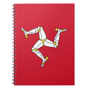 Notebook with Isle of Man Flag, Verenigd Koninkrij Notitieboek