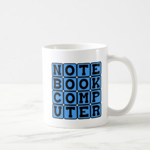 Notebookcomputer, draagbaar apparaat koffiemok