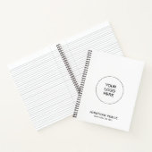 Notebooks Upload Company Logo Custom Text Name Notitieboek (Binnen)
