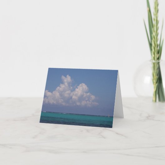 Notecard die de de ertsader en horizon van Belize Kaart (Voorkant)