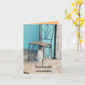 Notecard-emotioneel niet beschikbaar kaart (Gele Bloem)