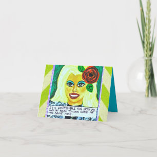 NOTECARD-HET IS ONMOGELIJK VOOR ZOWEL MIJ ALS MIJN KAART