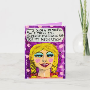 Notecard-het is zo'n mooie dag dat ik denk dat ik  kaart