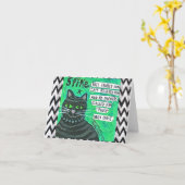 NOTECARD-HONDEN VREESDE HEM, RESPECTEERDEN DE KAART (Gele Bloem)