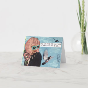 NOTECARD - JE KUNT ME NEMEN ZOALS IK BEN KAART