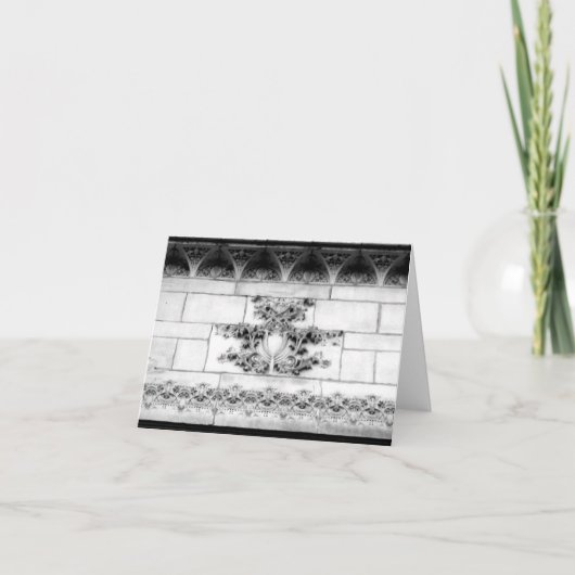 Notecard-liefde huis-Vintage Architectuur 18 van Kaart (Voorkant)