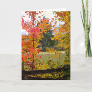 NOTECARD MET RODE BOOM KAART