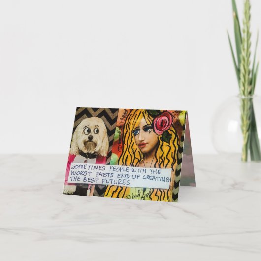 Notecard-soms mensen met het slechtst pasts kaart (Voorkant)