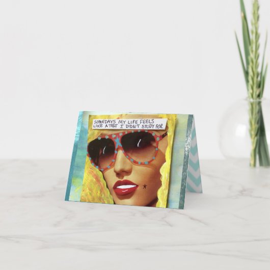 NOTECARD-SOMS VOELT MIJN LEVEN ALS KAART (Voorkant)