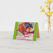 NOTECARD-STEP ASIDE KOFFIE KAART (Gele Bloem)
