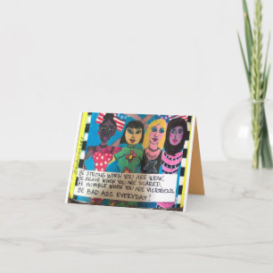 notecard sterk als je zwak bent kaart