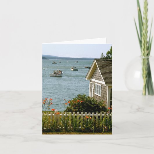 Notecard Stonington, Maine Kaart (Voorkant)