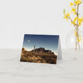 Notecard Superstition Mountains Arizona Kaart (Gele Bloem)