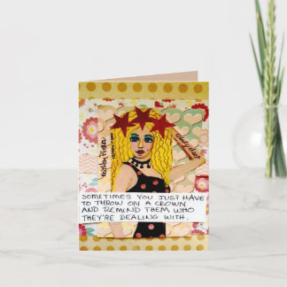 NOTECARD-THROW OP EEN KROTER EN HERINNERD KAART