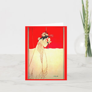 Notecard-vintage illustratie-Aubrey Beardsley 8 Kaart