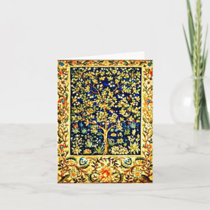 Notecard-vintage Stof/mode-William Morris 9 Kaart